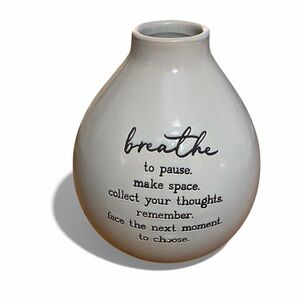 TAG | A Lifestyle Brand | Breathe | Light Bluish Grey | Ceramic Bud Vase
